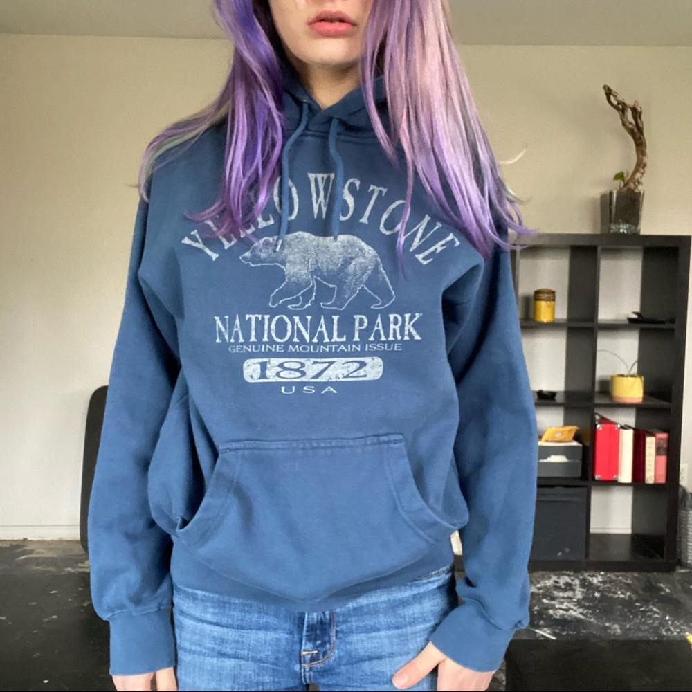 yellowstone national park hooded sweatshirt